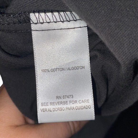 ViVi By Violet Weekend Ruffle Puff Sleeve Charcoal Black Dress 100% Cotton S - Picture 15 of 15